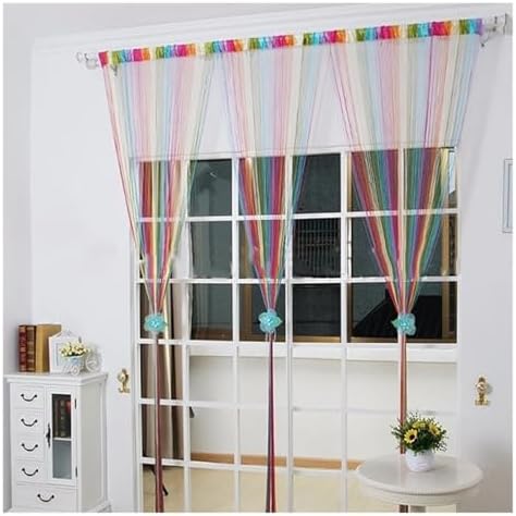 Mixed Color Thread Curtains 100x200cm Panels