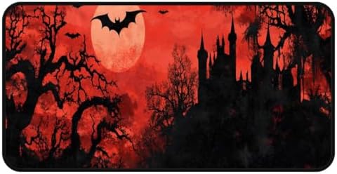 Halloween Bat Kitchen Floor Mat 51x17 Non-Slip