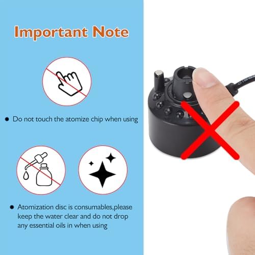 FITNATE Mist Maker with 12 LED Lights