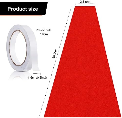 Preboun 26x60ft Red Carpet Runner for Events