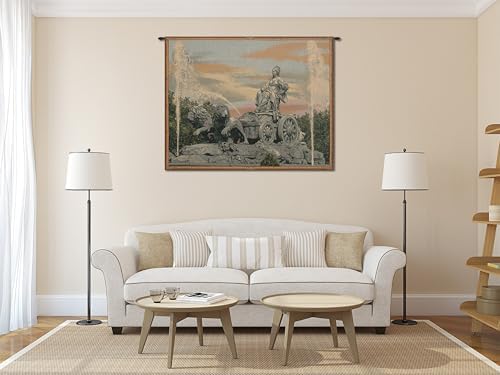 Charlotte Home Furnishings Inc Cibele Madrid Fountain Wall Hanging 35x54 Inch