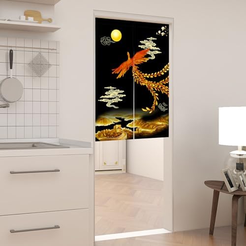 LIGICKY Chinese Style Noren Door Curtain Double Sided