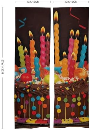 Happy Birthday Big Cake Door Curtain Panel