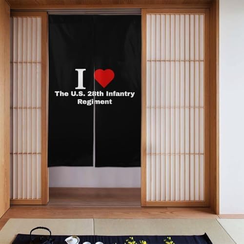 MULIHU 28th Infantry Blackout Curtains 34x56in Doorway Panel