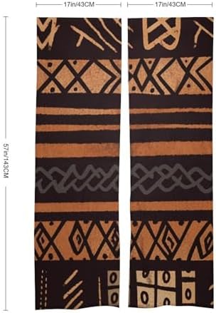 African Mud Cloth Tribal Door Curtain 57x17 Inches