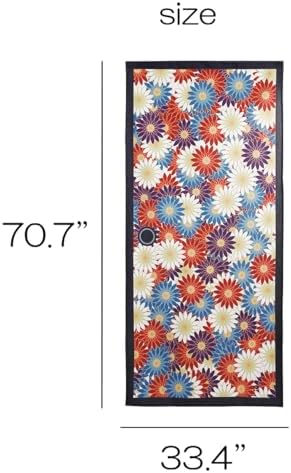 Noren Japanese Doorway Curtain with Fusuma Print Pattern3