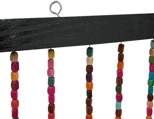 Eapmic Wood Bamboo Beaded Curtain Panels