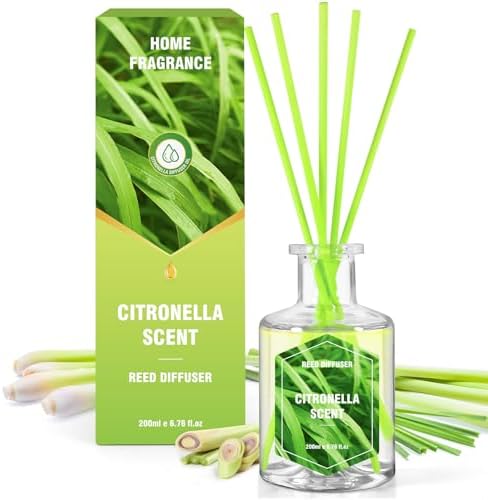 SCENTORINI Citronella Reed Diffuser Set 67 Fl Oz