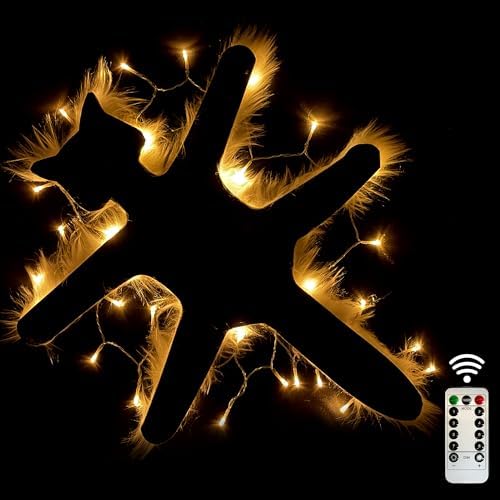 Light Up Fried Cat Rug Christmas Decor with USB Lights