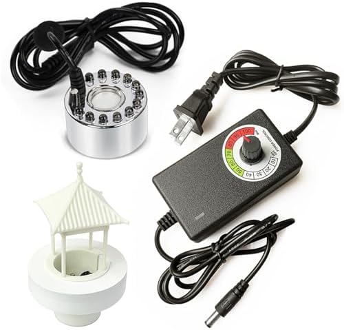 Ultrasonic Mist Maker Fogger with Light and Volume Control