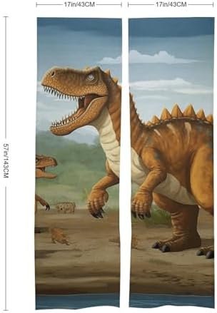 Jurassic Dinosaur Door Curtain 57x17 Inches
