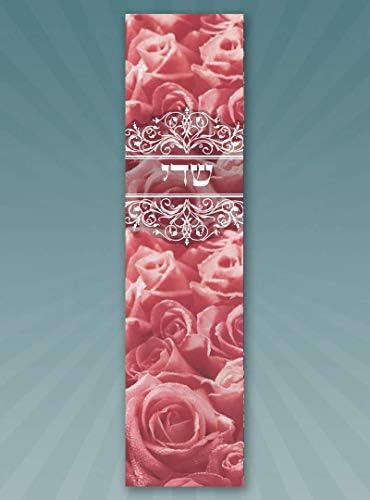 Roses Mezuzah Case by Caspi Cards Art