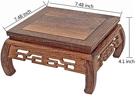 Oriental Furniture Rosewood Solid Wood Pedestal Display Stand