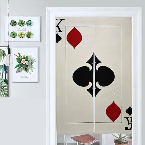 Spades K Poker Door Curtain 57 X 17 Inches