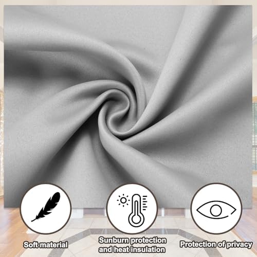 Uxcell Light Gray Side Door Curtain Panel 26x49