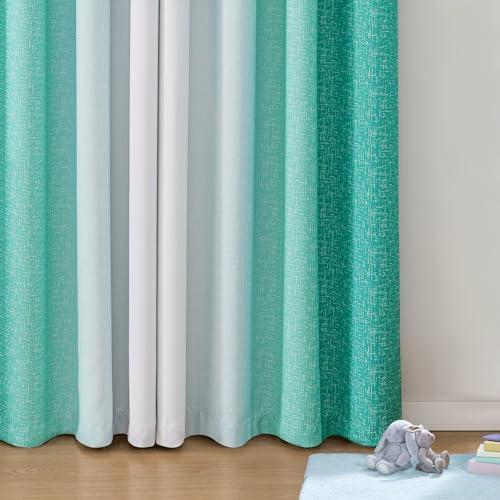 Geomoroccan Ombre Blackout Curtains 54 Inch 2 Panels