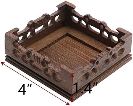 Traditional Craft Wooden Display Stand 4x4 Inch Pedestal