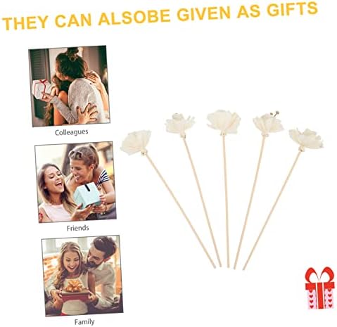Zerodeko 5pcs Natural Rattan Diffuser Sticks for Home Fragrance