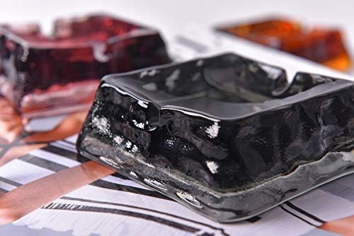 Dark Grey Ceramic Ashtray with Modern Design