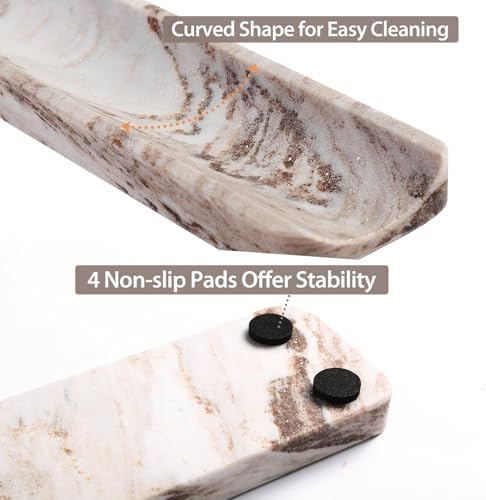 Koville Italian Marble Incense Holder for Sticks