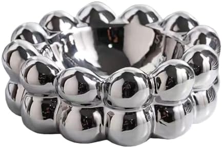 WAIT FLY Creative Bubble Ceramic Ashtray Silver