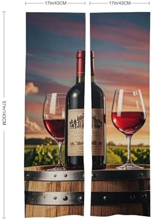 Wooden Wine Barrel Door Curtain 57x17 Inches