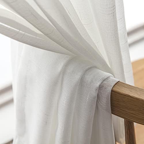 Off White Sheer Curtains 100 Inch Long 2 Panels Custom