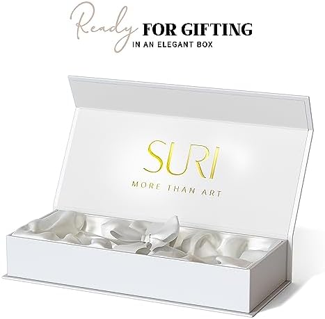 SURI Modern Concrete Mezuzah with Scroll and Gift Box