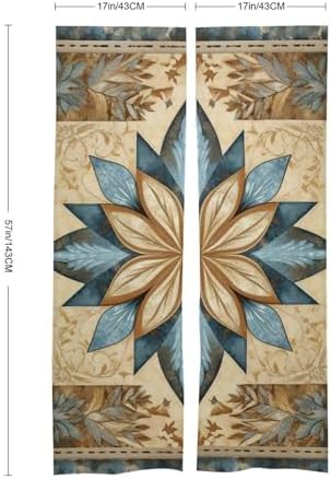 Japanese Noren Stars Among Flowers Door Curtain 34x57 Inch Partition