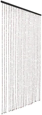 Eapmic Wood Bamboo Beaded Curtain Panels