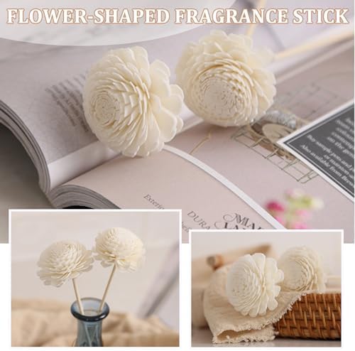 10PCS Chrysanthemum Diffuser Sticks for Home Office and Bathroom