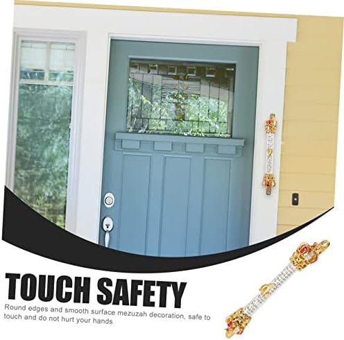Healifty Metal Mezuzah Ornament for Home Door Decoration
