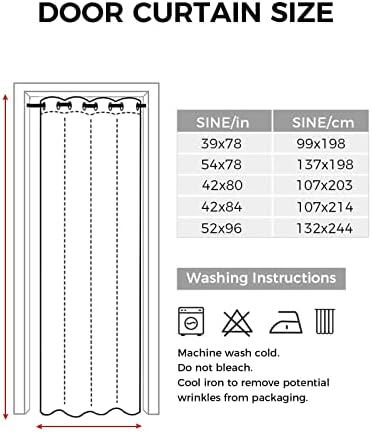 Breast Cancer Awareness Door Curtain with Pink String - 42x84 Inch Blackout Panels