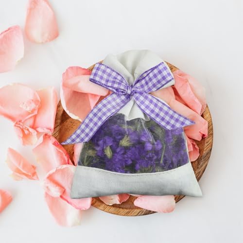 LUOZZY Lavender Sachet Bags with Bowknots 20pcs
