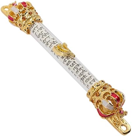 Healifty Metal Mezuzah Ornament for Home Door Decoration