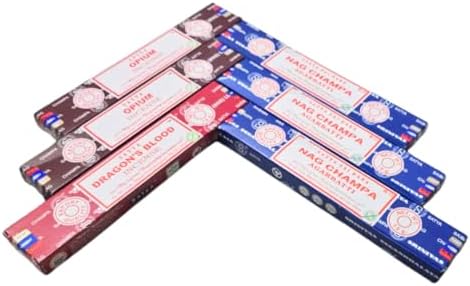Satya Incense Holder with 3 Fragrance Variety Pack of 90 Sticks
