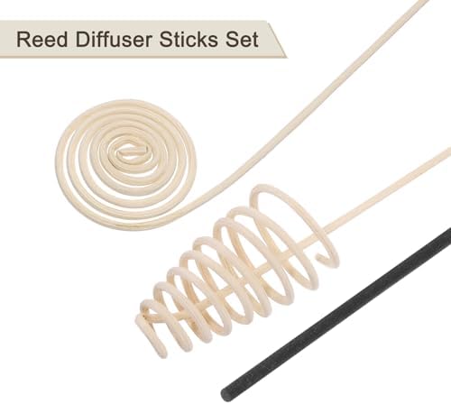 Uxcell 43Pcs Reed Diffuser Sticks Set Black