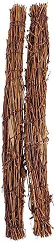 NUOBESTY 2pcs Rattan Wreath Stem Branch Garland