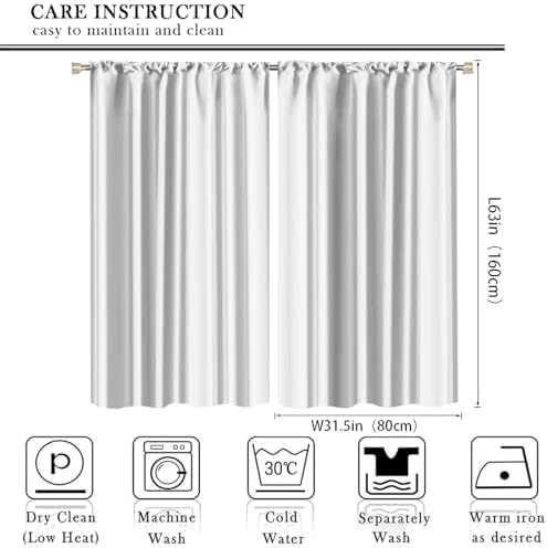 Abstract Mushroom Astronaut Blackout Curtains with Thermal Insulation