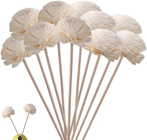 10PCS Chrysanthemum Diffuser Sticks for Home Office and Bathroom