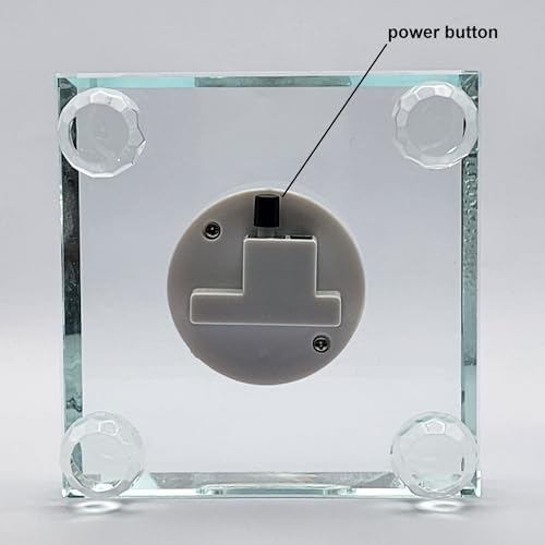 Rechargeable 4x4 Crystal LED Light Base for Art Display