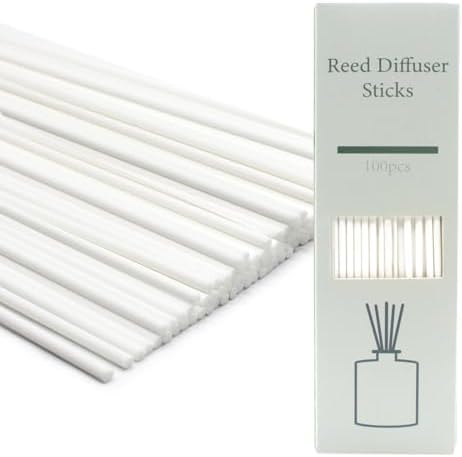 3mm Rattan Reed Diffuser Sticks - 100 Count Long-Lasting White