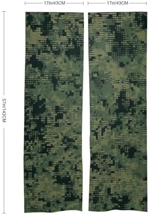 Green Army Digital Camouflage Door Curtain 57 X 17 Inches
