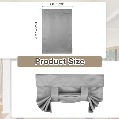 Uxcell Light Gray Side Door Curtain Panel 26x49
