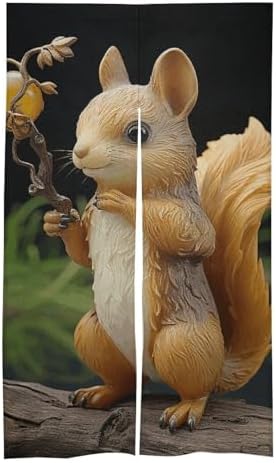 Resin Squirrel Door Cover Curtain 57x17 Inches