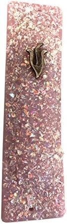 Tamara Baskin Art Glass Sparkling Jewel Tone Mezuzah