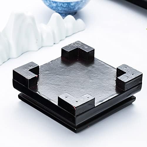 GOLDYWENDY Square Solid Wood Pedestal Stand