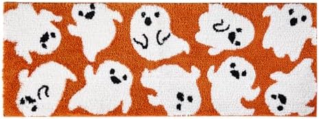 Estmy Spooky Halloween Ghost Rug 2x43 Non Slip Washable