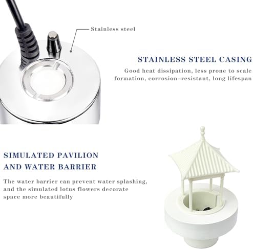 Ultrasonic Mist Maker Fogger with Light and Volume Control