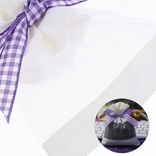 LUOZZY Lavender Sachet Bags with Bowknots 20pcs